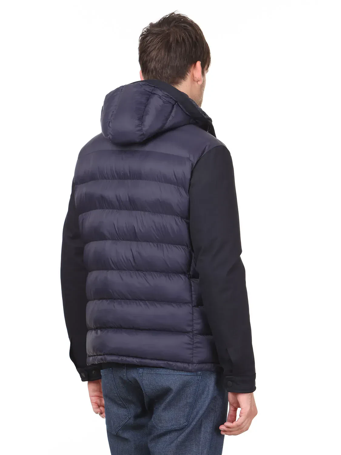 Navy Blue Weaving Coat - 5