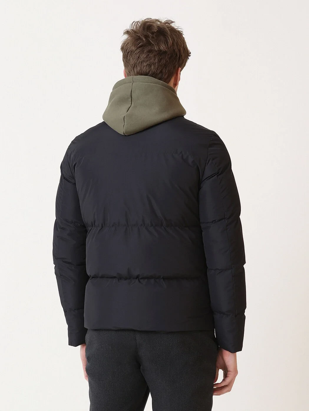 Navy Blue Weaving Coat - 5
