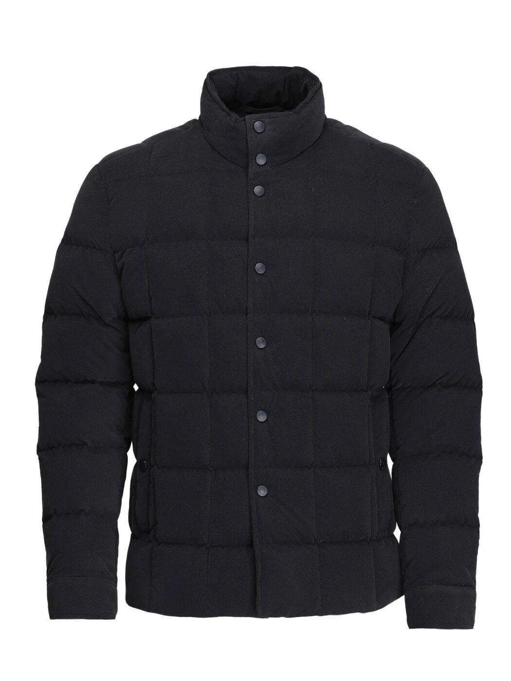 Navy Blue Weaving Coat - 6