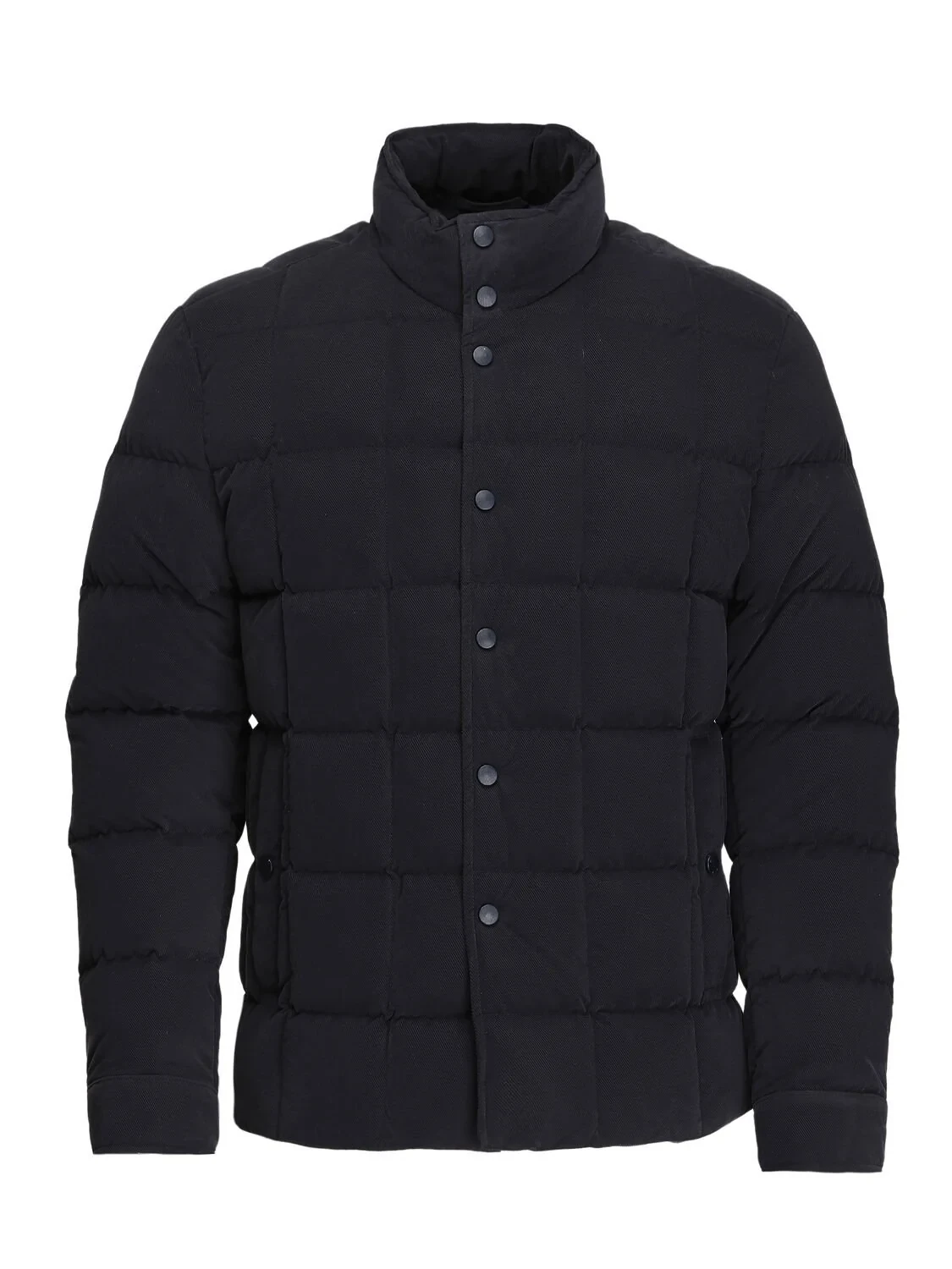 Navy Blue Weaving Coat - 6