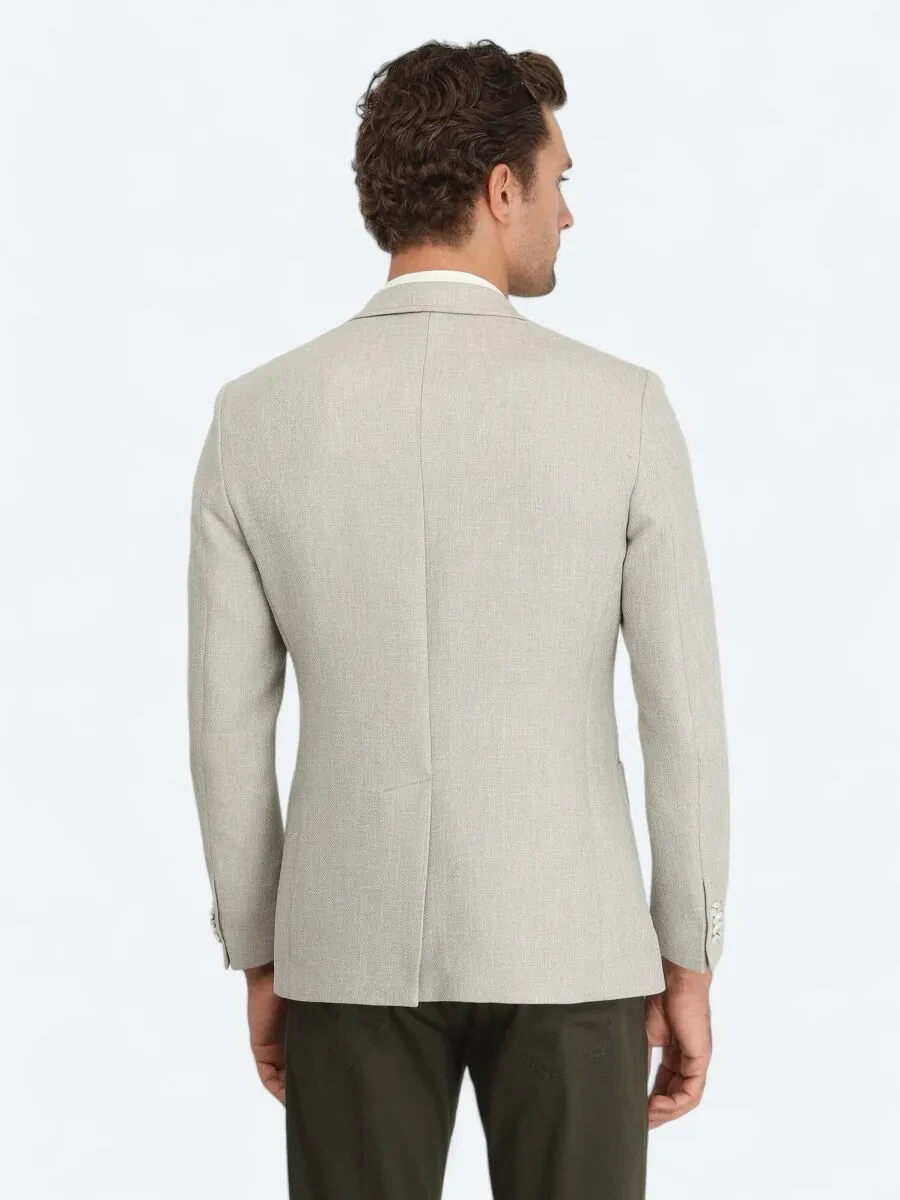 Nil Yeşili Düz Modern Fit Ceket - 6
