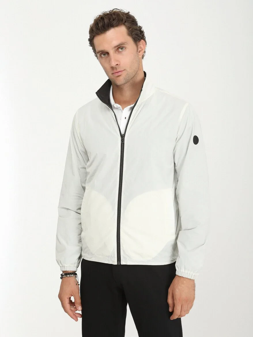 Off White Double-Sided Weaving Coat - 1