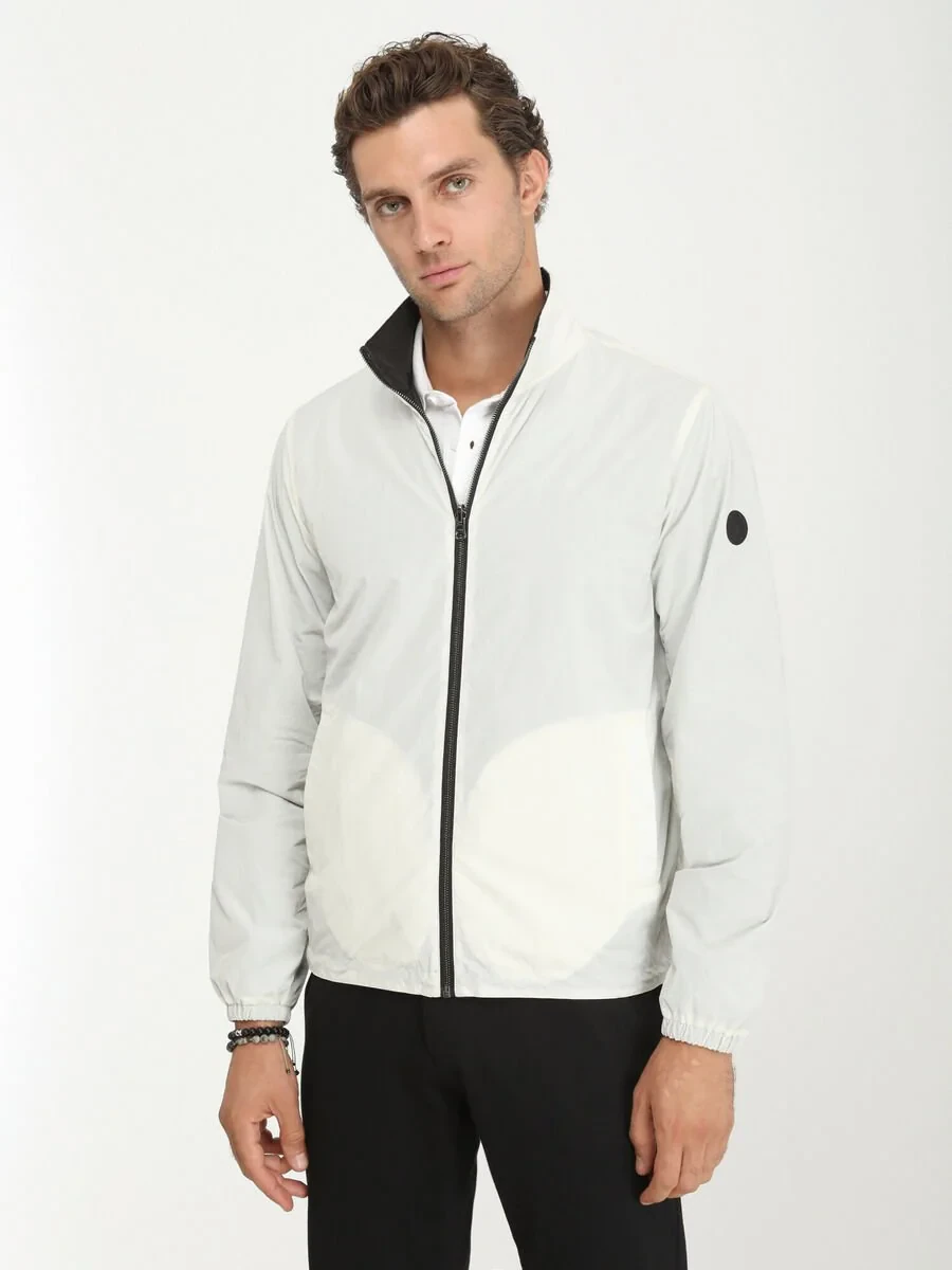 Off White Double-Sided Weaving Coat - 1