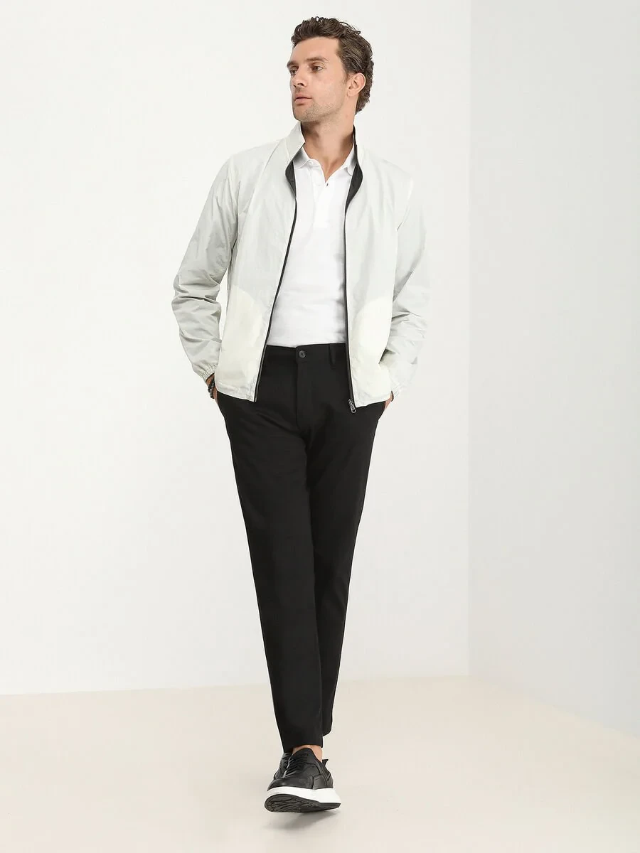 Off White Double-Sided Weaving Coat - 2