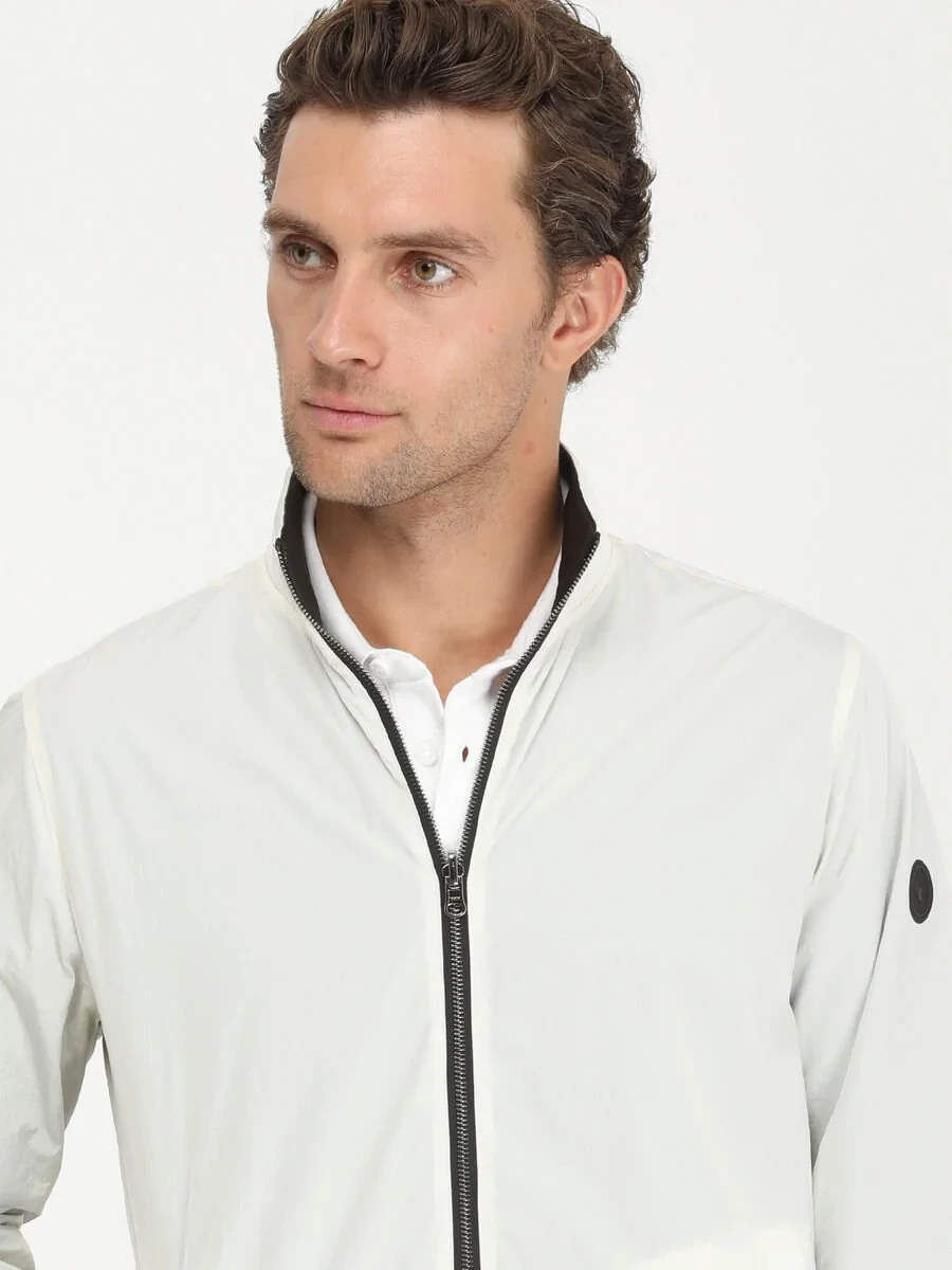 Off White Double-Sided Weaving Coat - 6