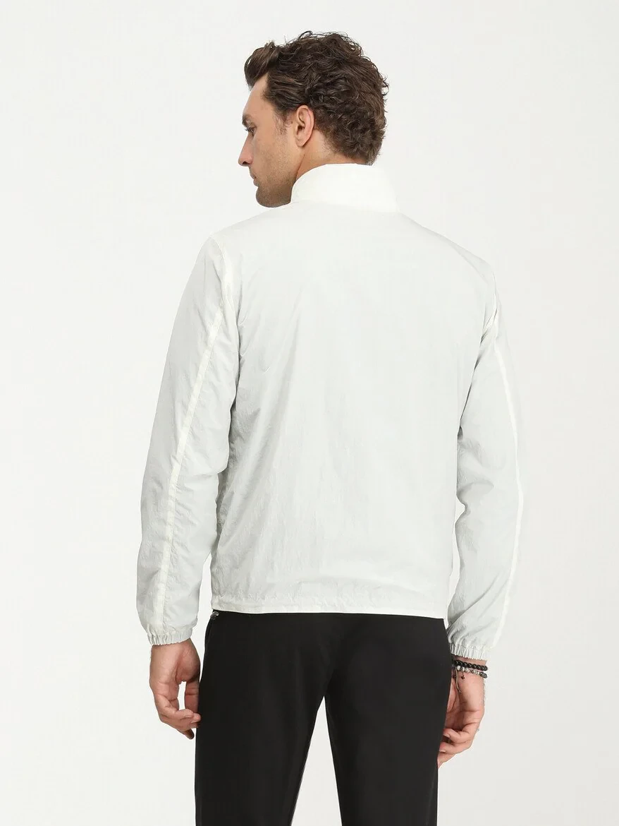 Off White Double-Sided Weaving Coat - 10