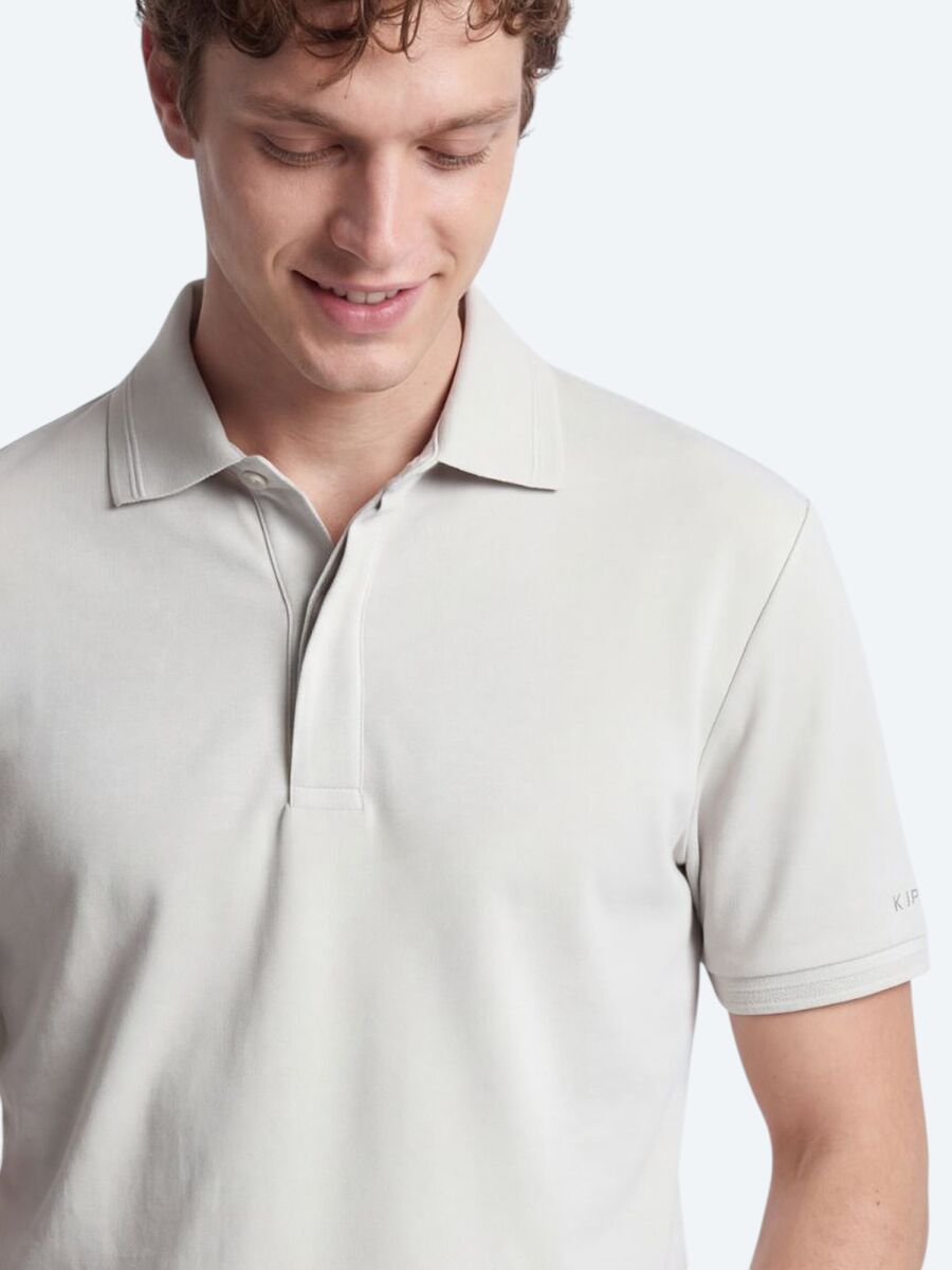 Off White Plain 100% Cotton T-Shirt - 4