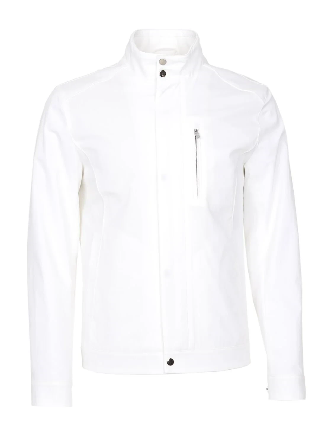 Off White Regular Fit Turtleneck Casual Weaving Coat - 8