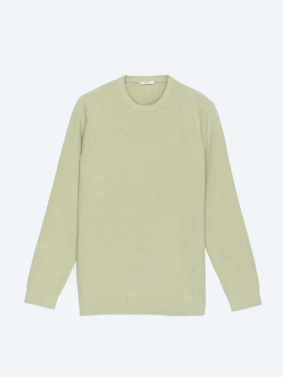 Oil Green Knitwear Sweatshirt - 6