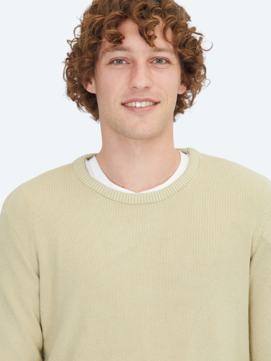 Oil Green Knitwear Sweatshirt - 3