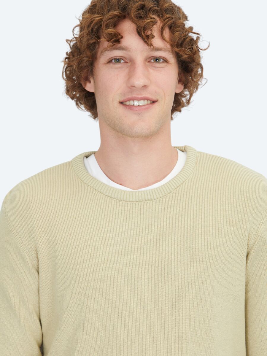 Oil Green Knitwear Sweatshirt - 3