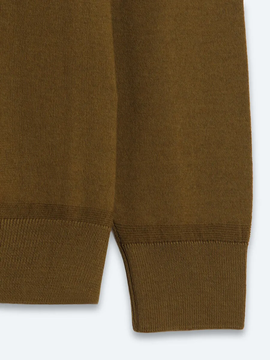 Oil Green Knitwear Sweatshirt - 11