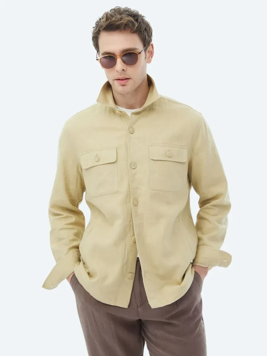 Oil Green Overshirt - 5