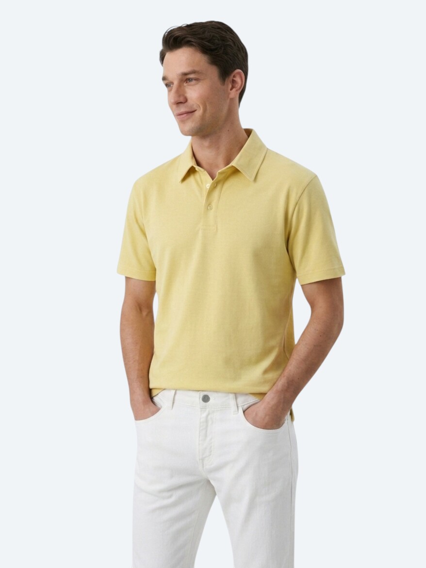 Oil Green Plain Cotton Blended T-Shirt - 3