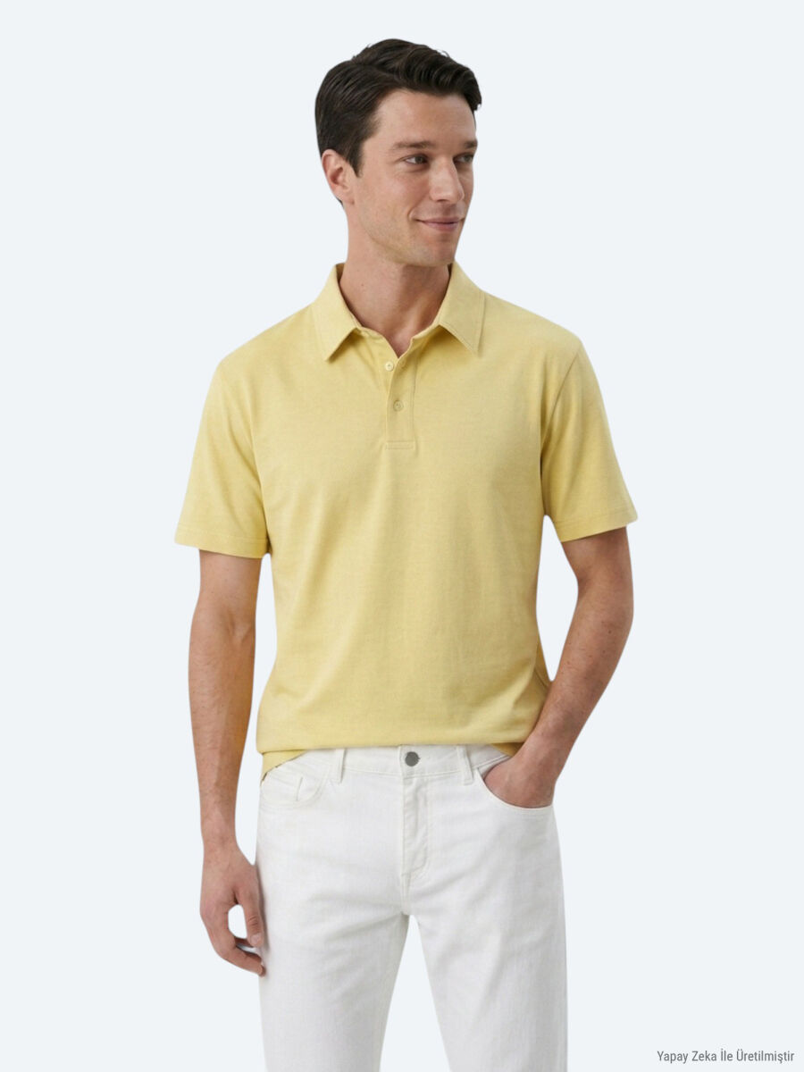 Oil Green Plain Cotton Blended T-Shirt - 1