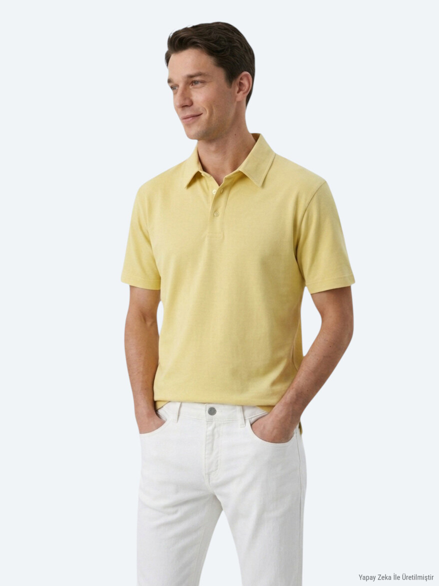 Oil Green Plain Cotton Blended T-Shirt - 3
