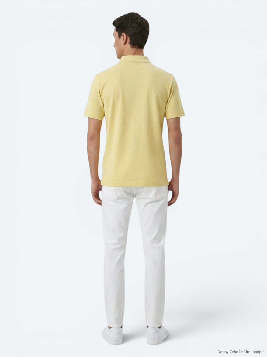 Oil Green Plain Cotton Blended T-Shirt - 5