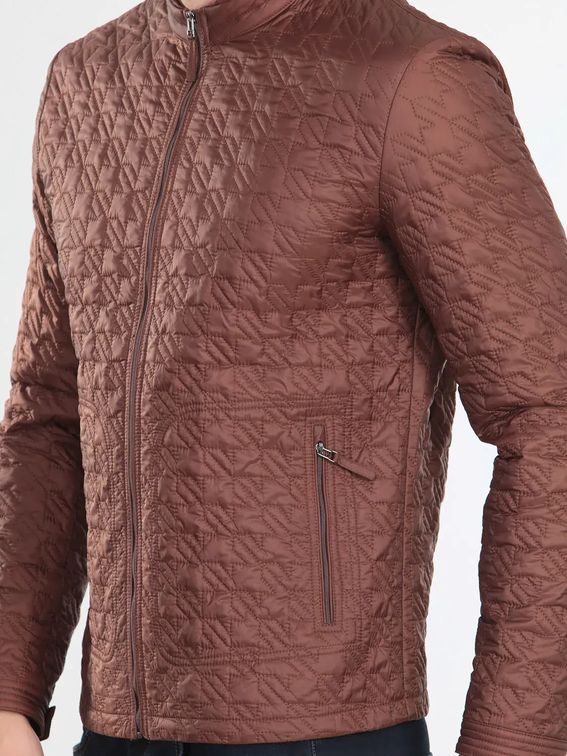 Orange Weaving Coat - 4