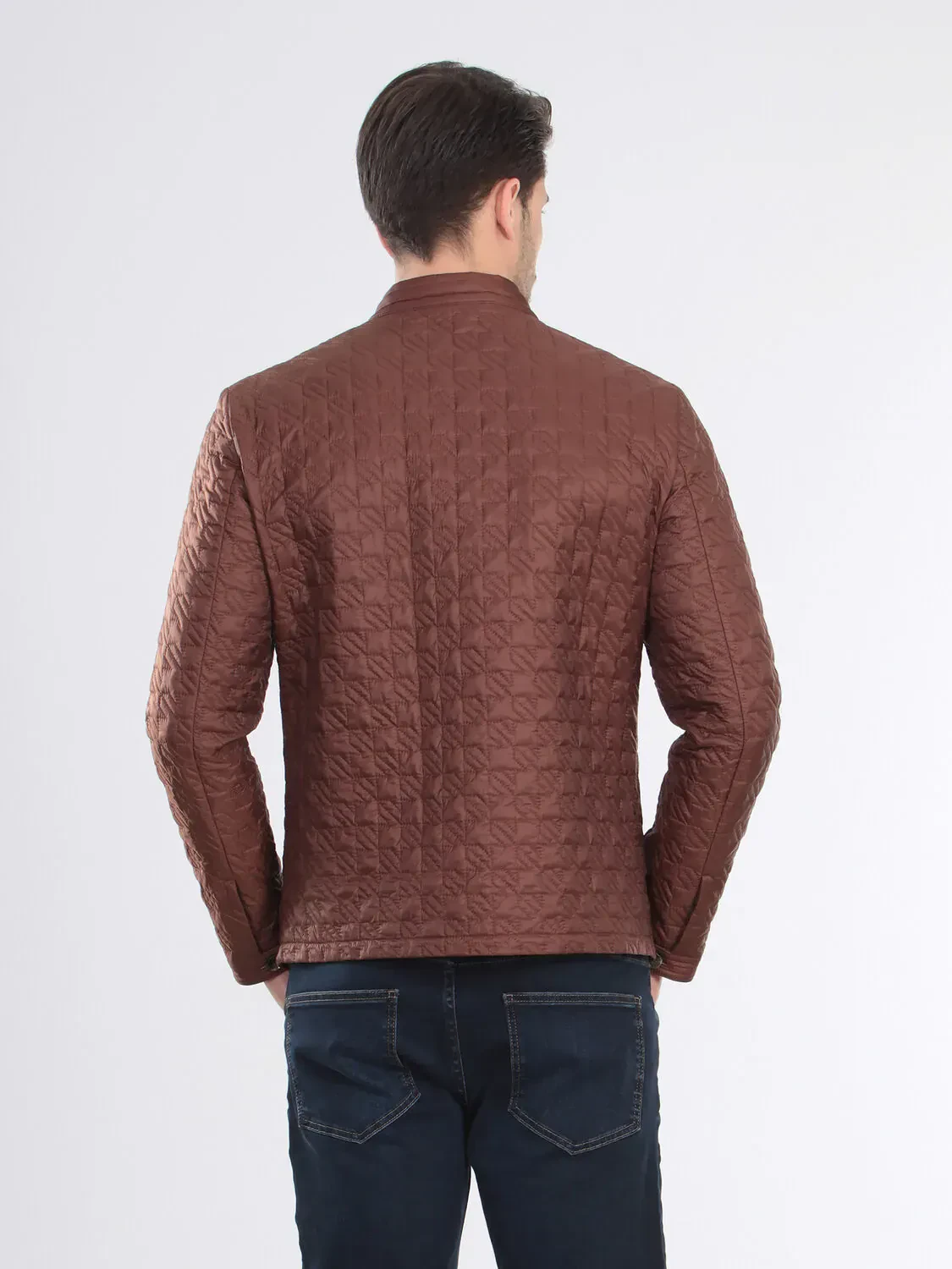 Orange Weaving Coat - 5
