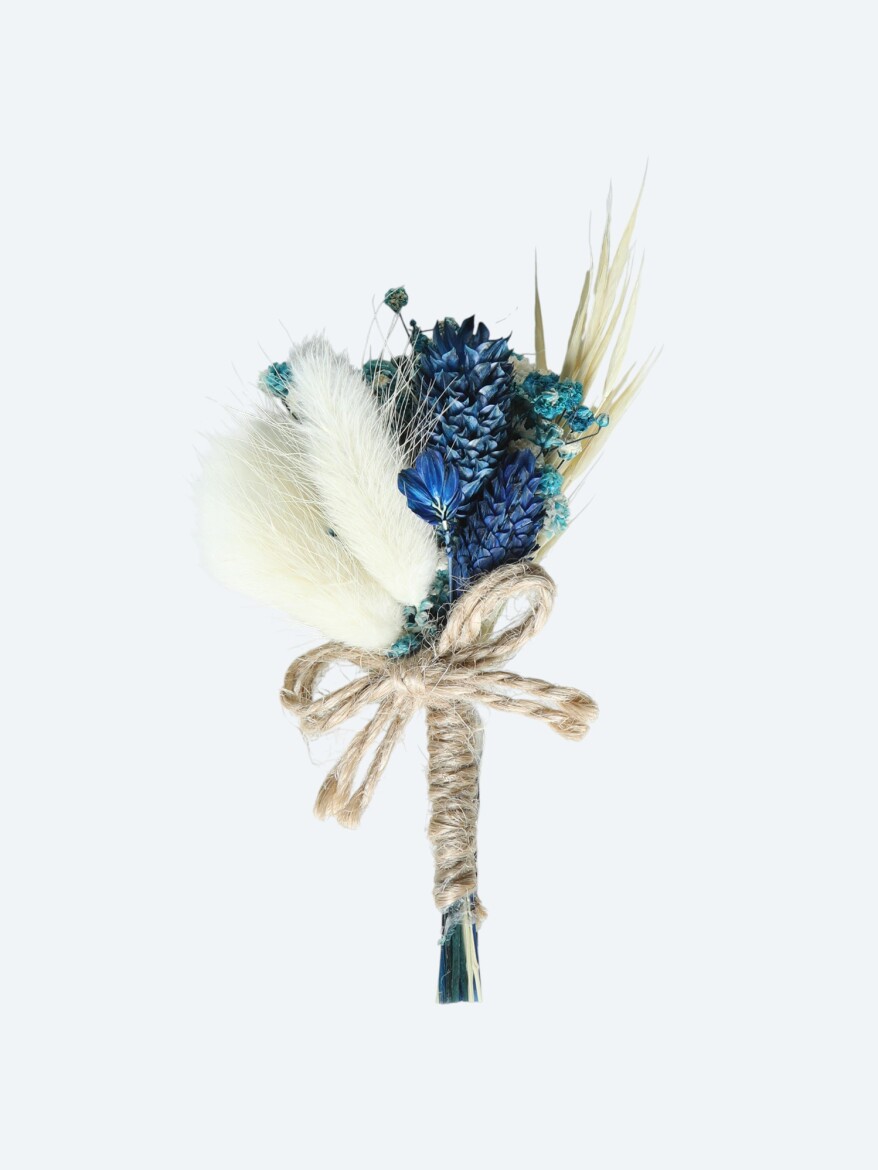 Petrol Blue Collar Flower - KİP