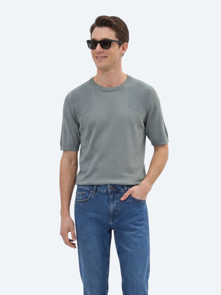 Petrol Blue Knitwear - 1