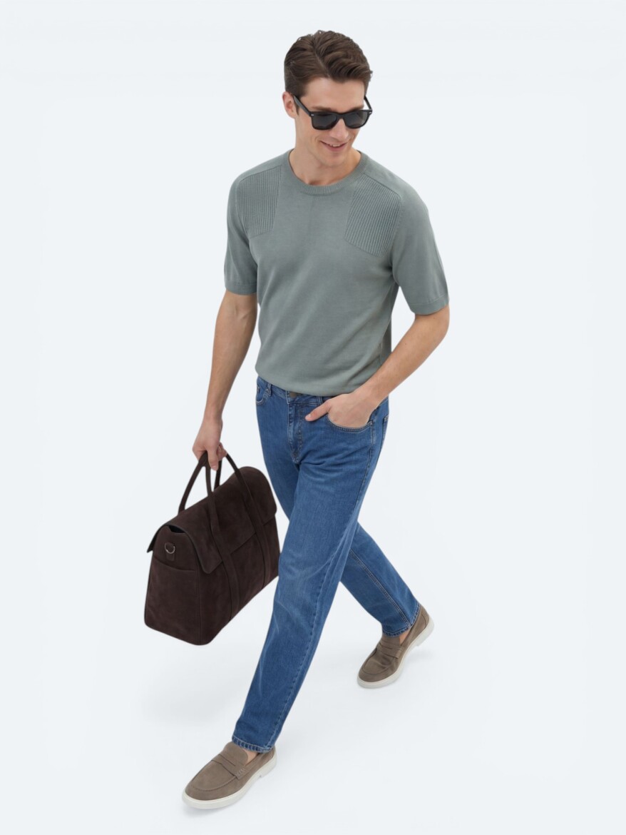 Petrol Blue Knitwear - KİP