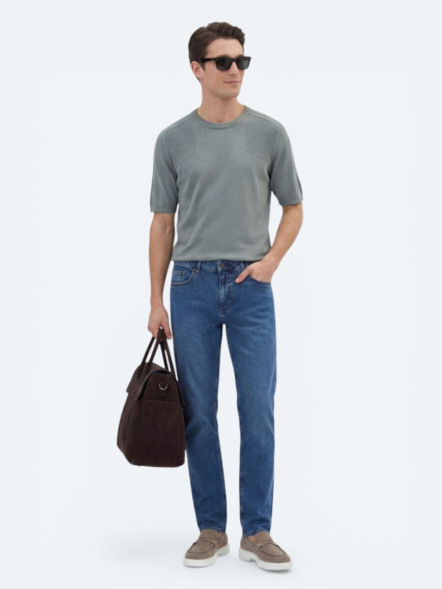 Petrol Blue Knitwear - 3