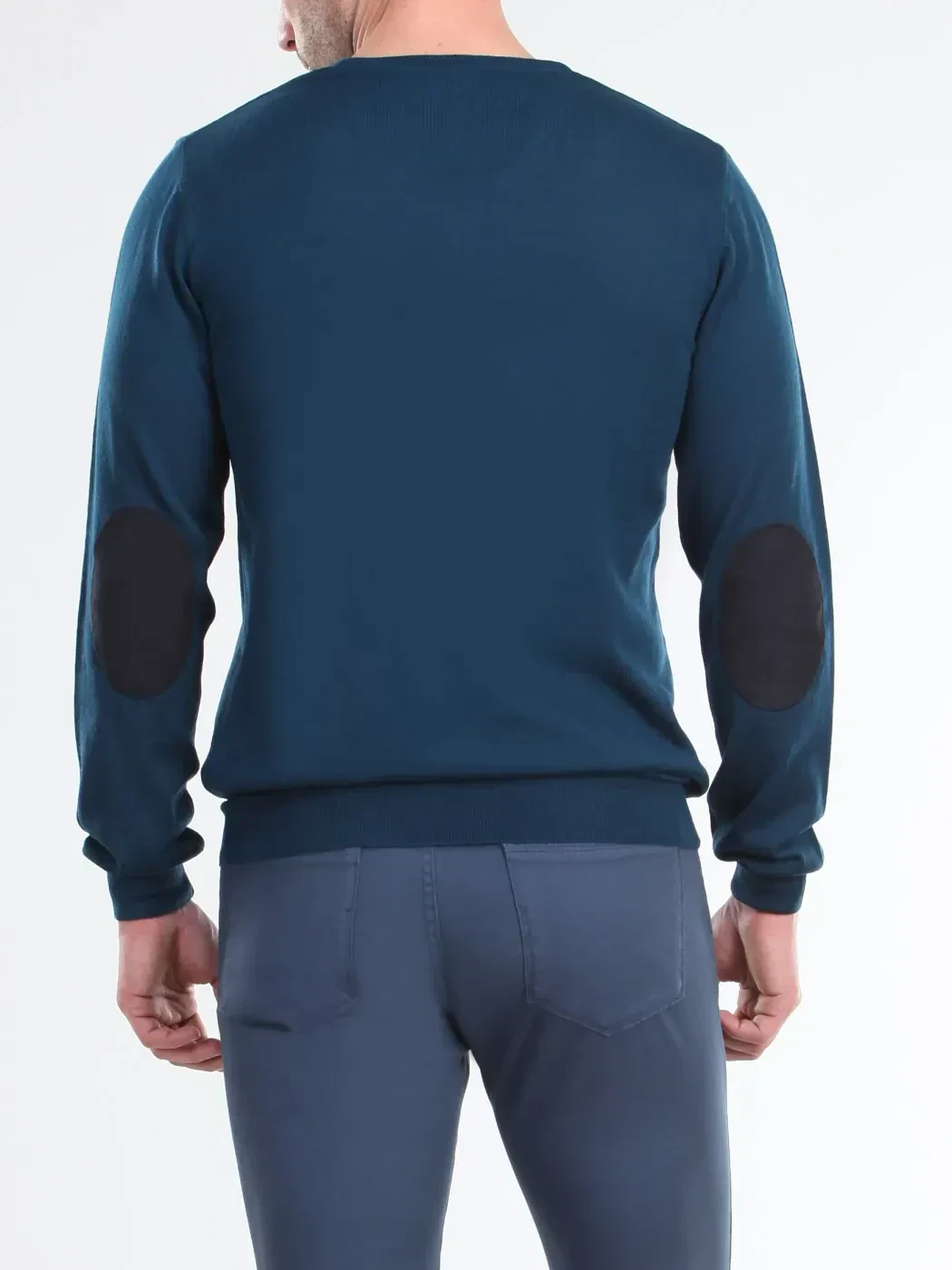 Petrol Blue Knitwear Sweatshirt - 2