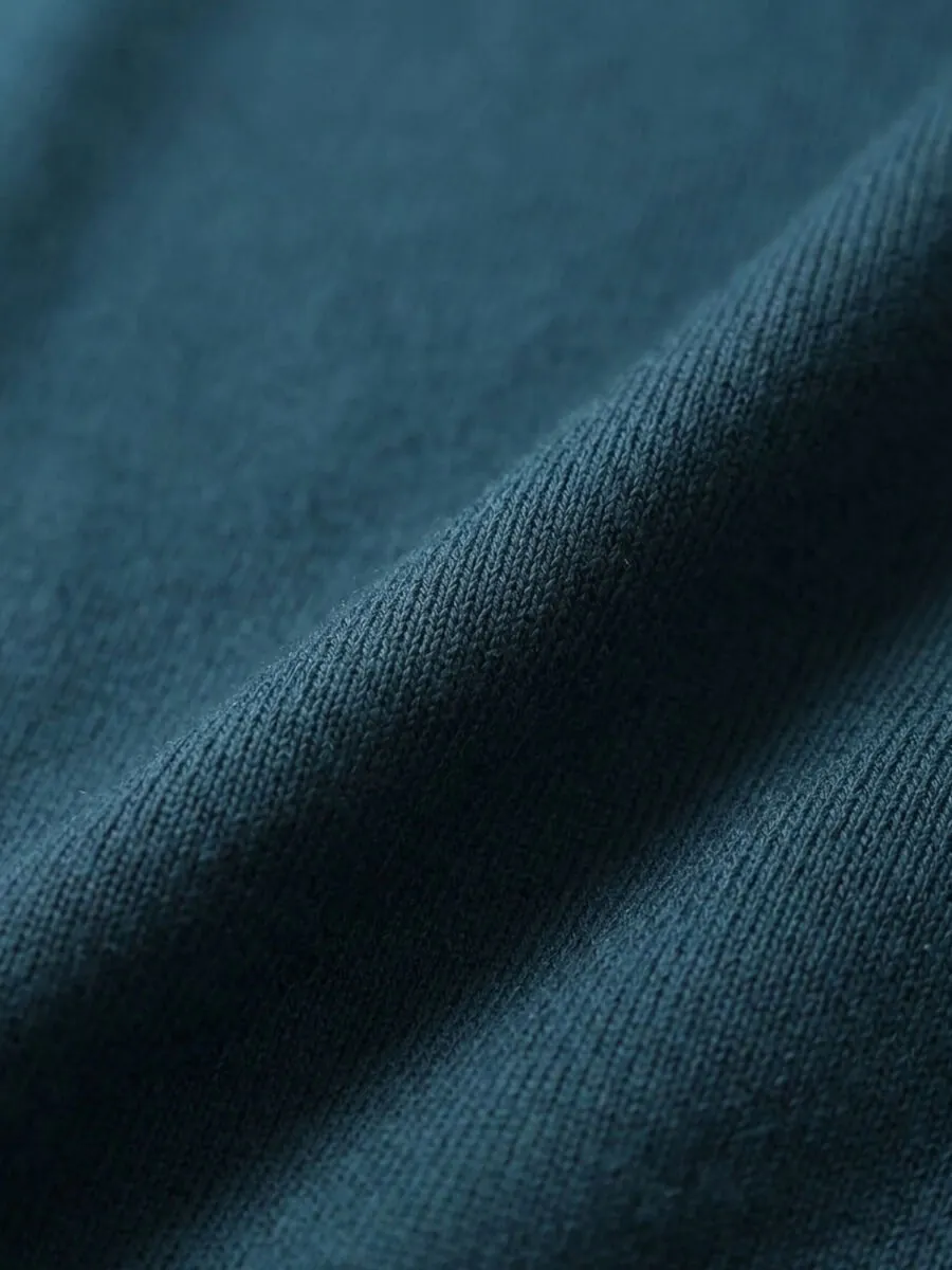 Petrol Blue Knitwear Sweatshirt - 13