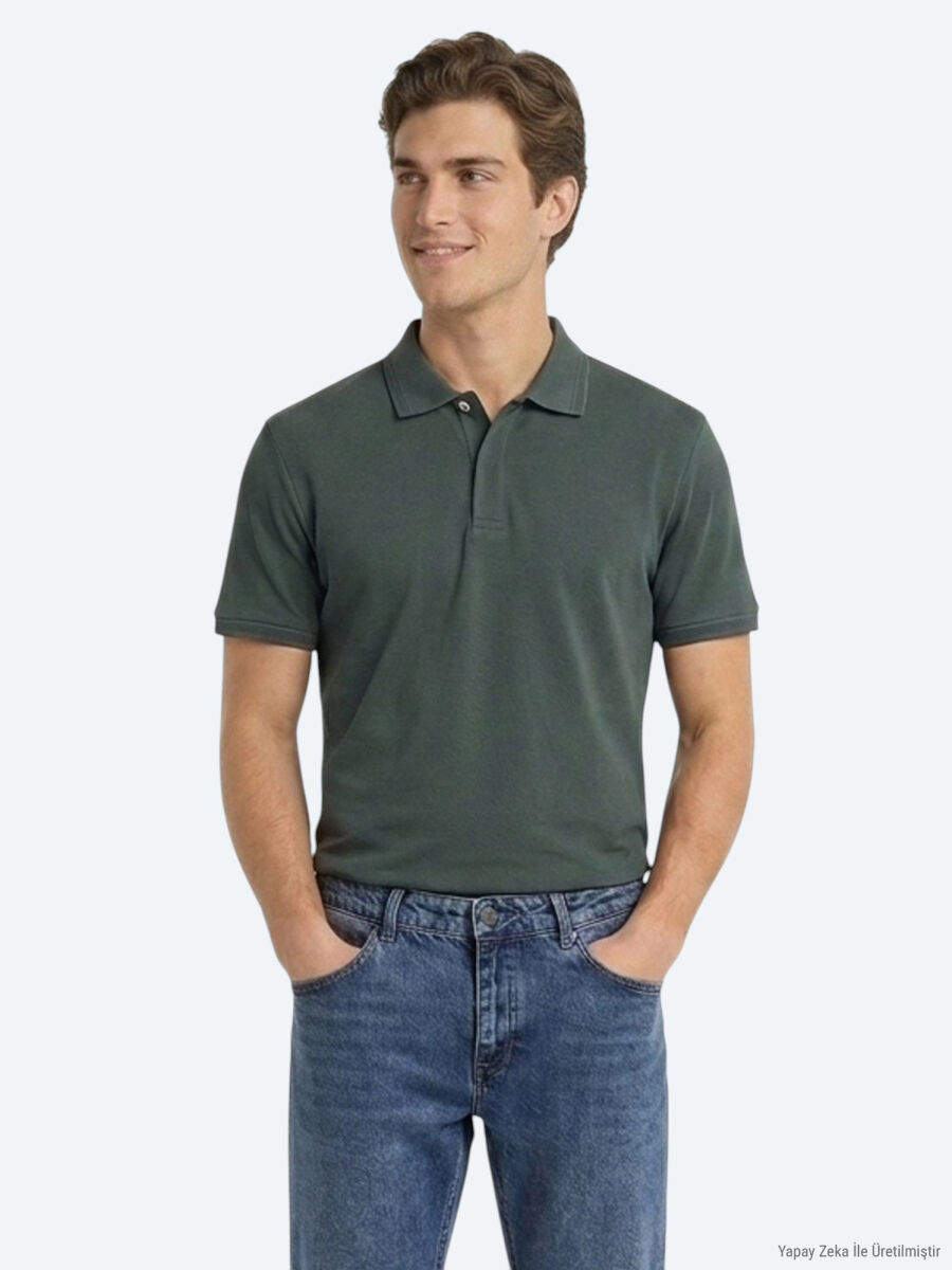 Petrol Blue Plain 100% Cotton T-Shirt - 1