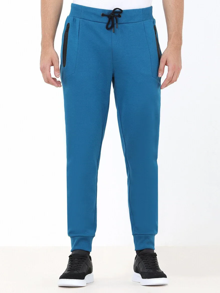 Petrol Blue Sweat Pants - 1