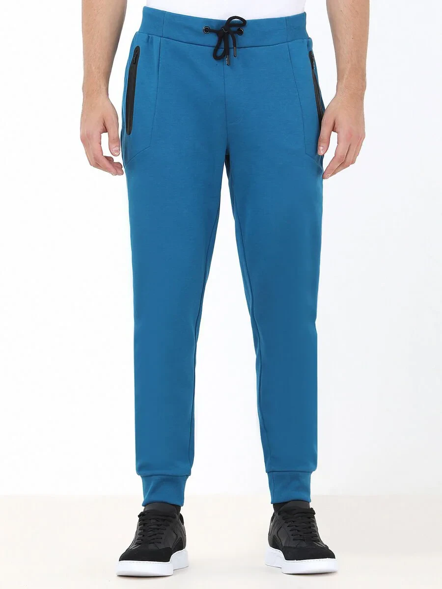 Petrol Blue Sweat Pants - 1