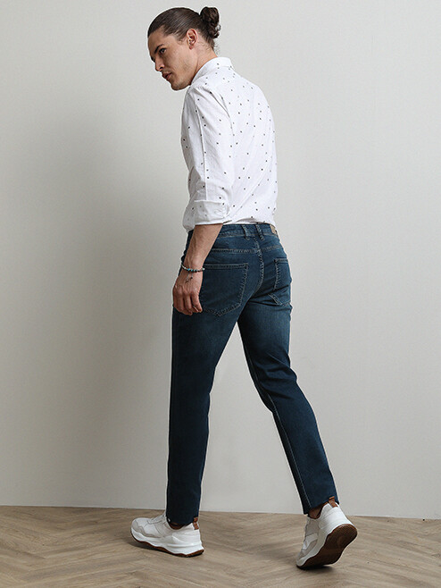 Petrol Slim Fit Denim Pamuk Karışımlı Pantolon - 3