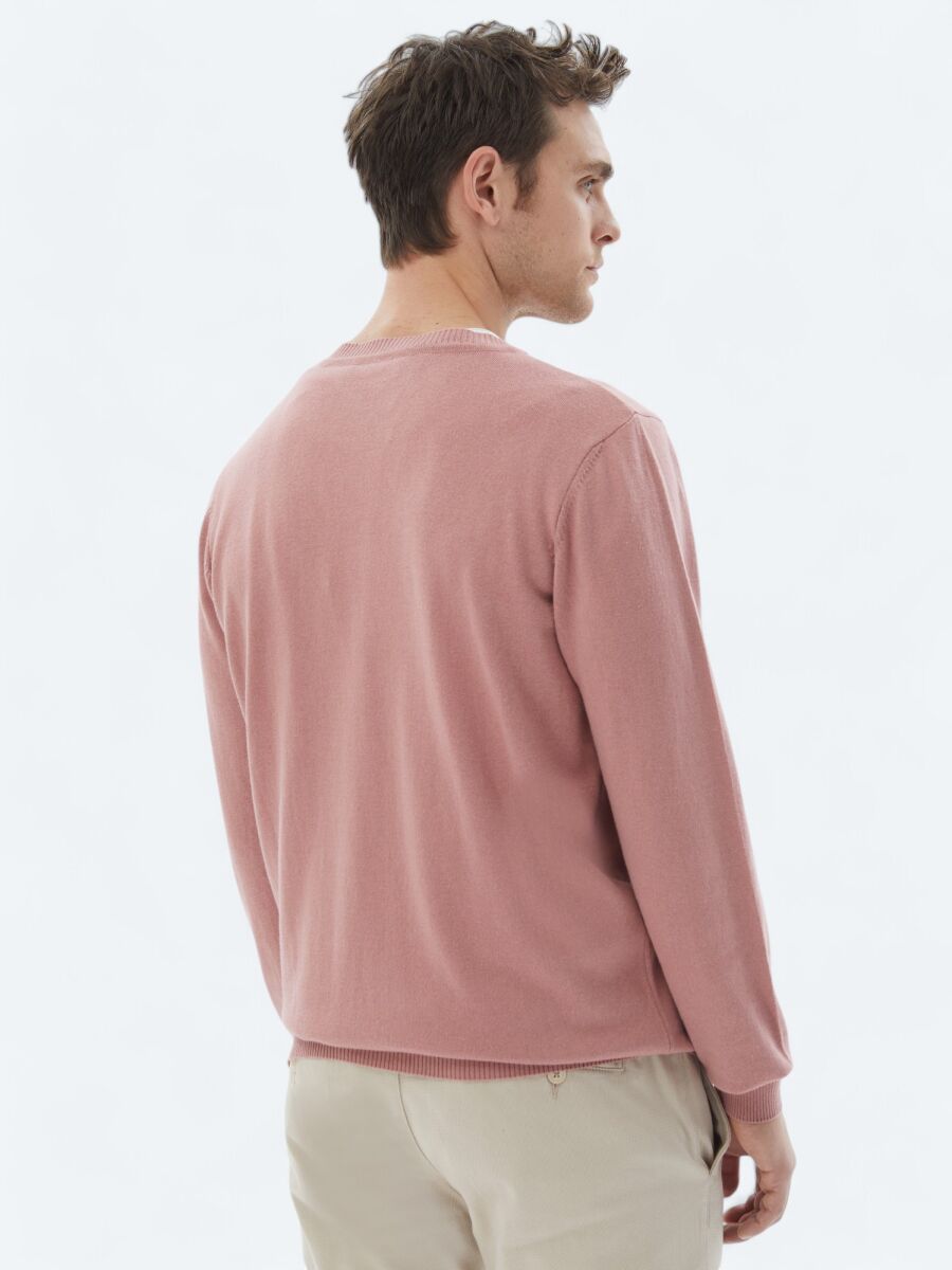 Pink Knitwear Sweatshirt - 5