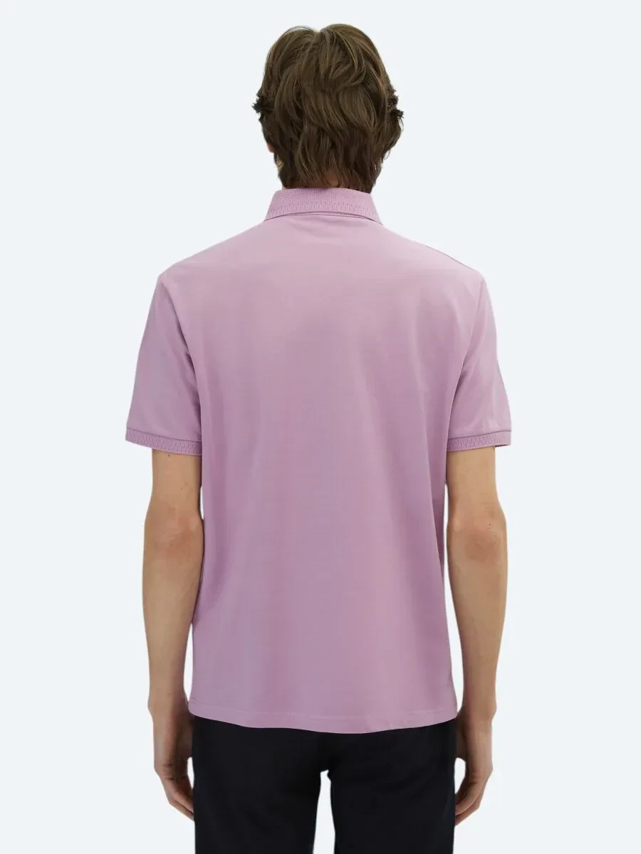 Plain Polo Neck 100% Cotton T-Shirt - 5