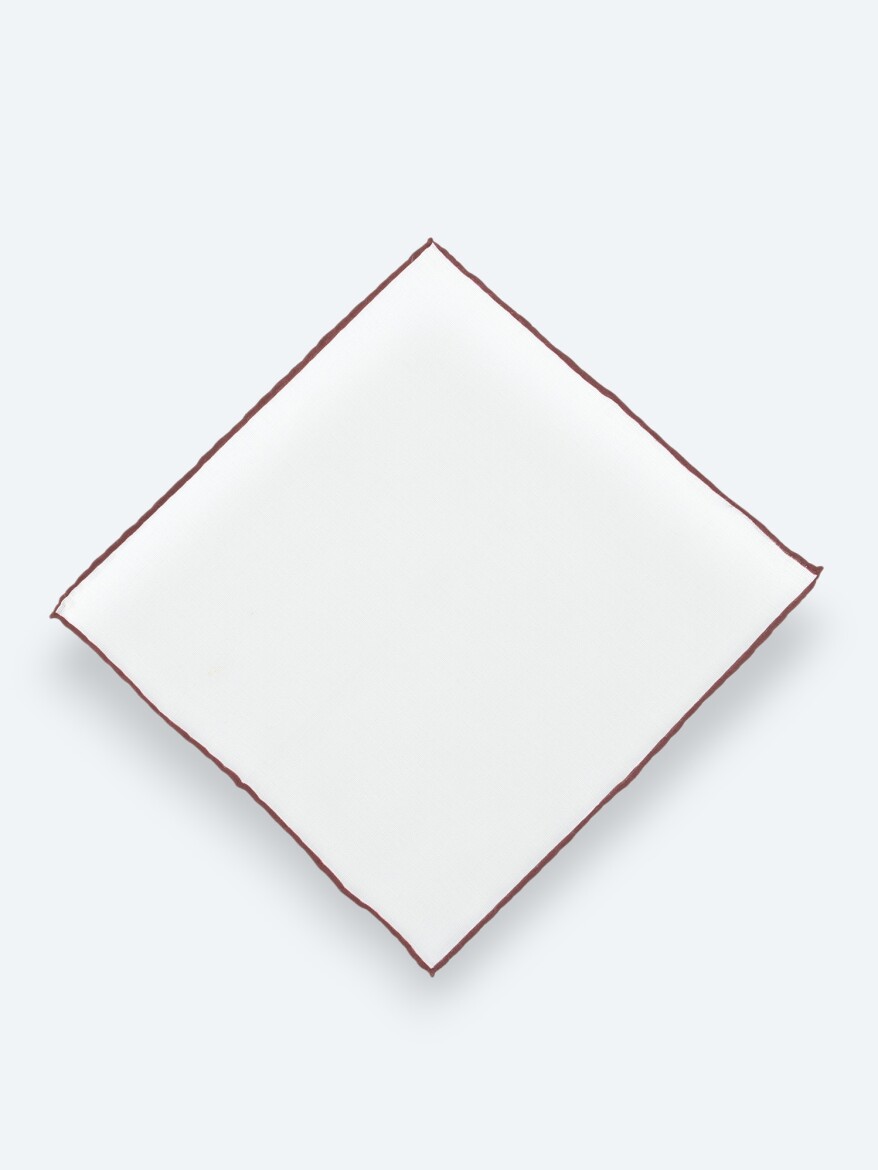 Purple %100 Keten Handkerchief 