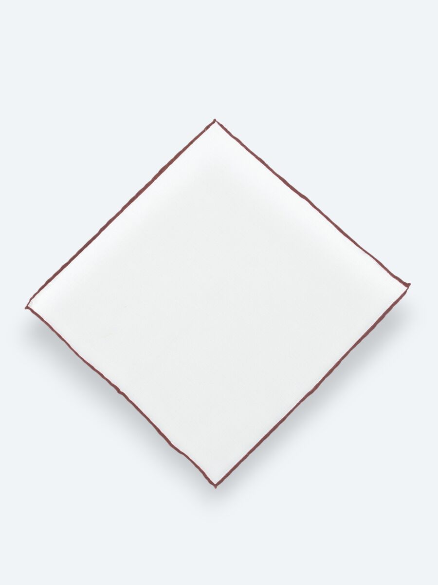 Purple %100 Keten Handkerchief - 1