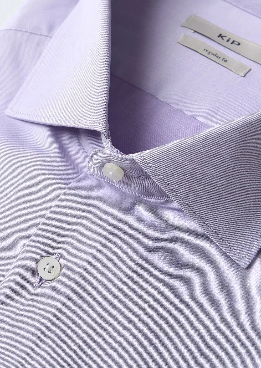 Purple Cotton Blended Short Sleeve Shirt - 2