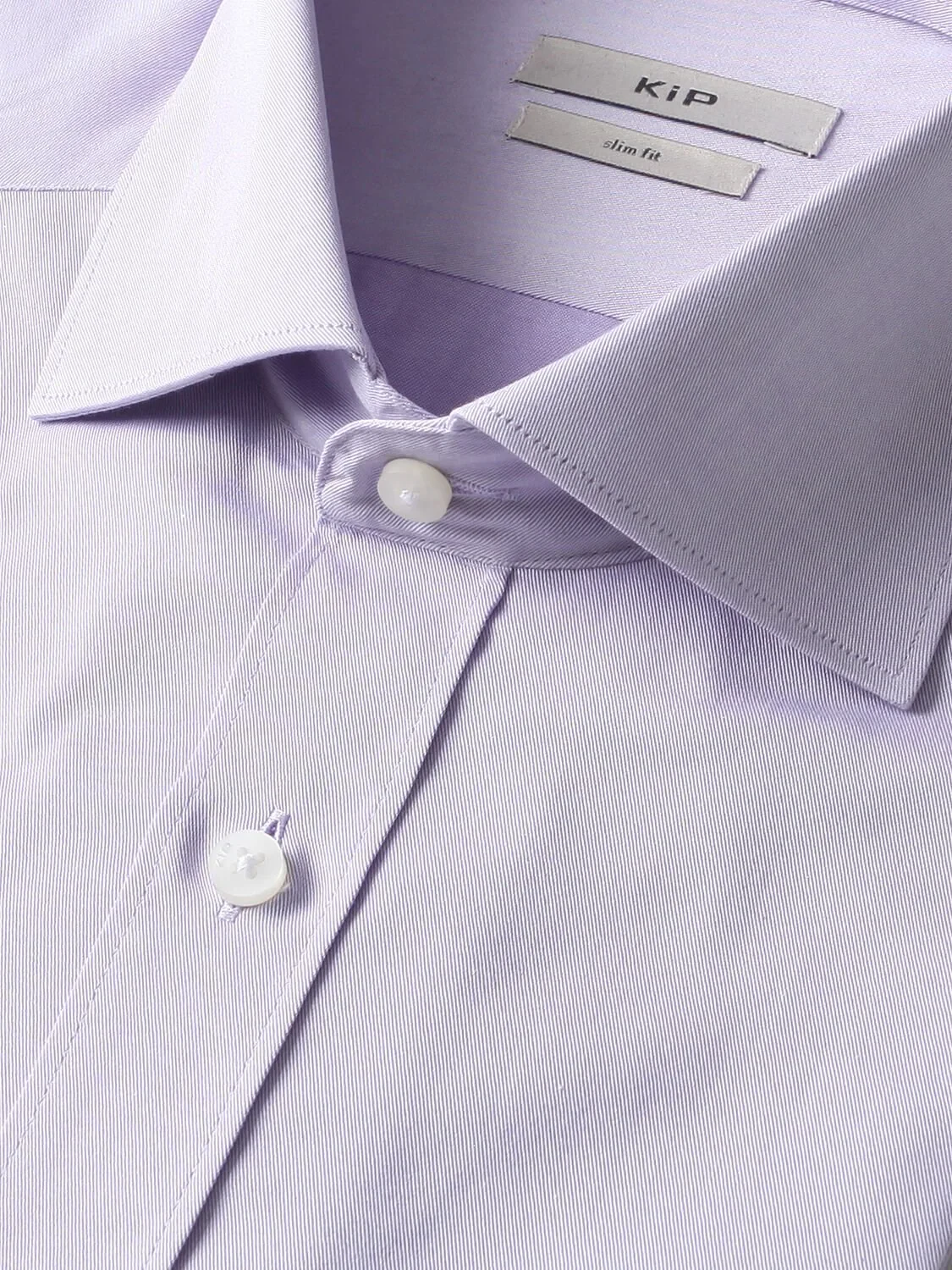 Purple Cotton Blended Short Sleeve Shirt - 2