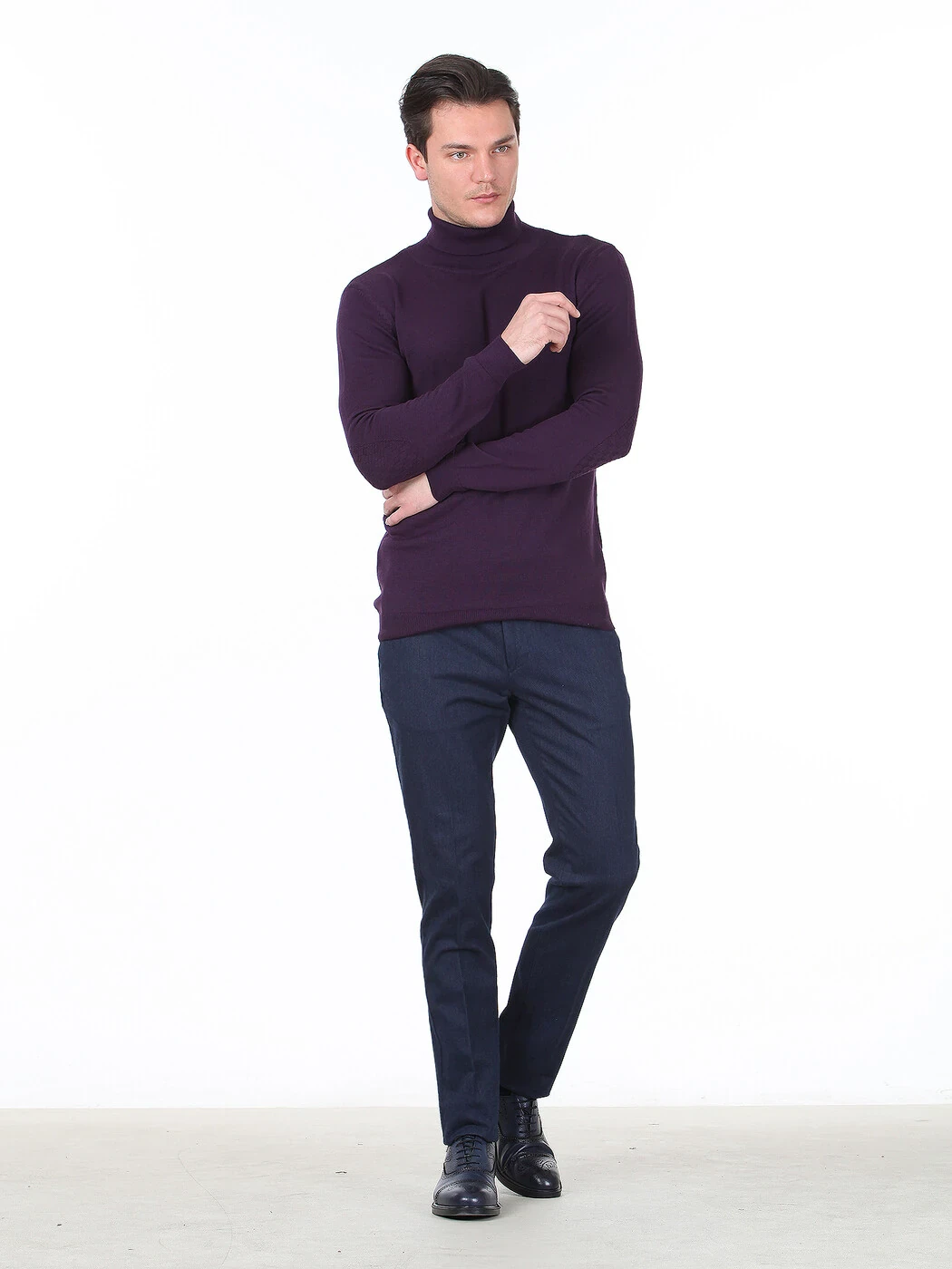 Purple Knitwear Sweatshirt - 3