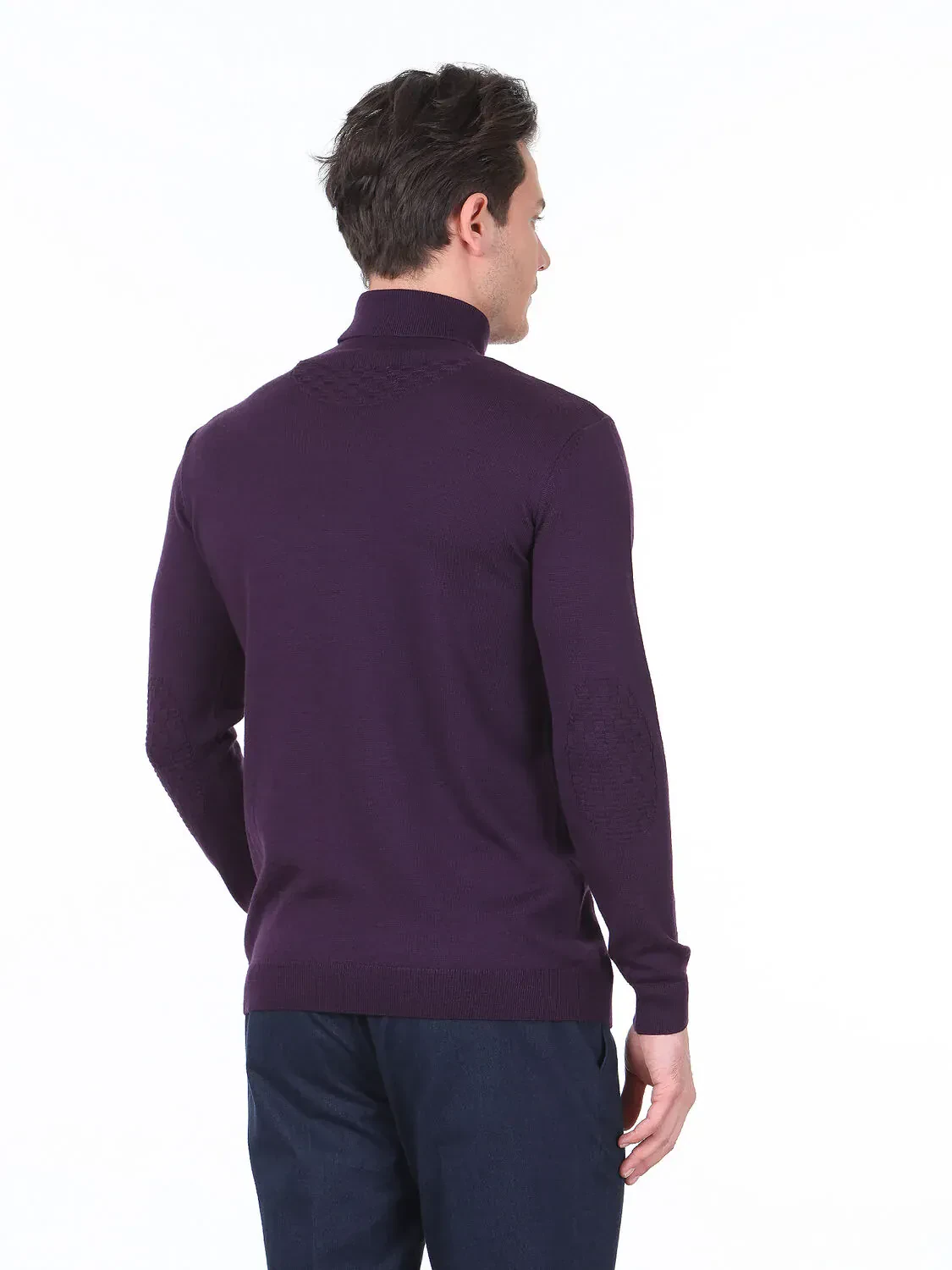 Purple Knitwear Sweatshirt - 4