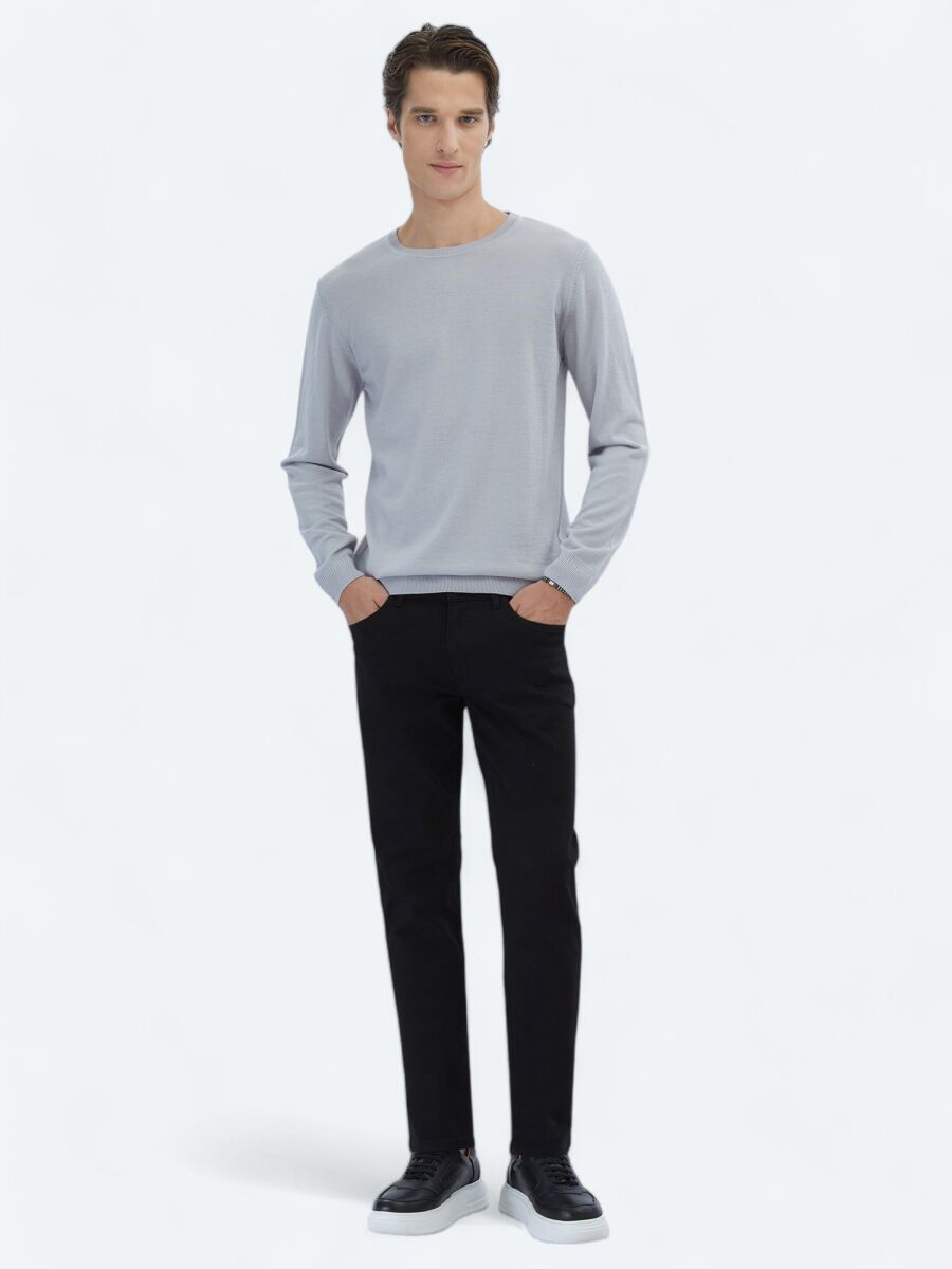 Purple Knitwear Sweatshirt - 2