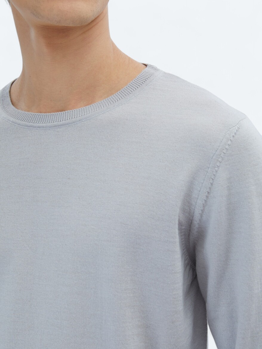 Purple Knitwear Sweatshirt - 3