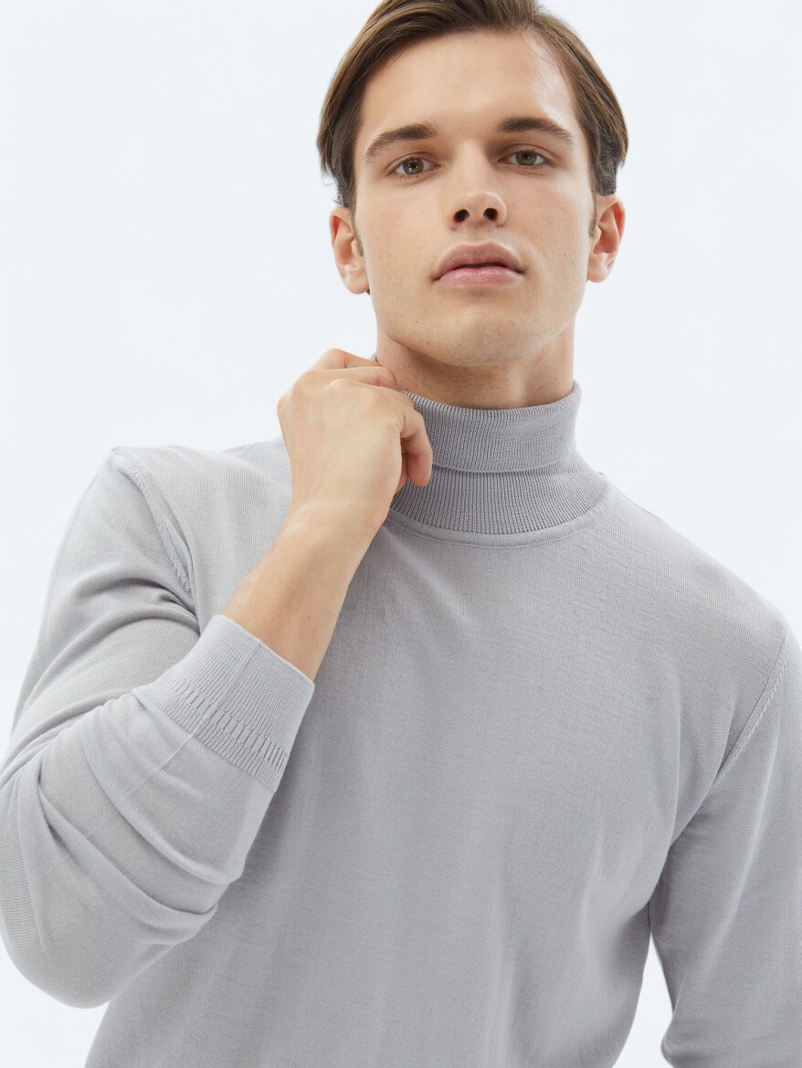 Purple Knitwear Sweatshirt 