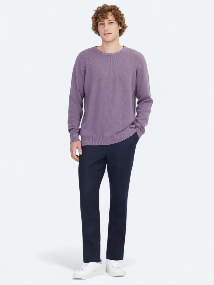 Purple Knitwear Sweatshirt - KİP