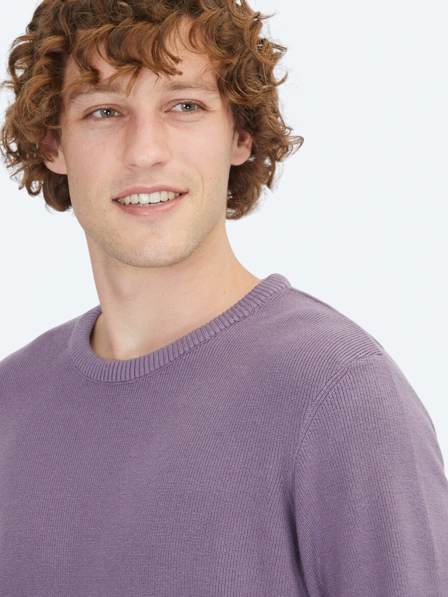 Purple Knitwear Sweatshirt - 3