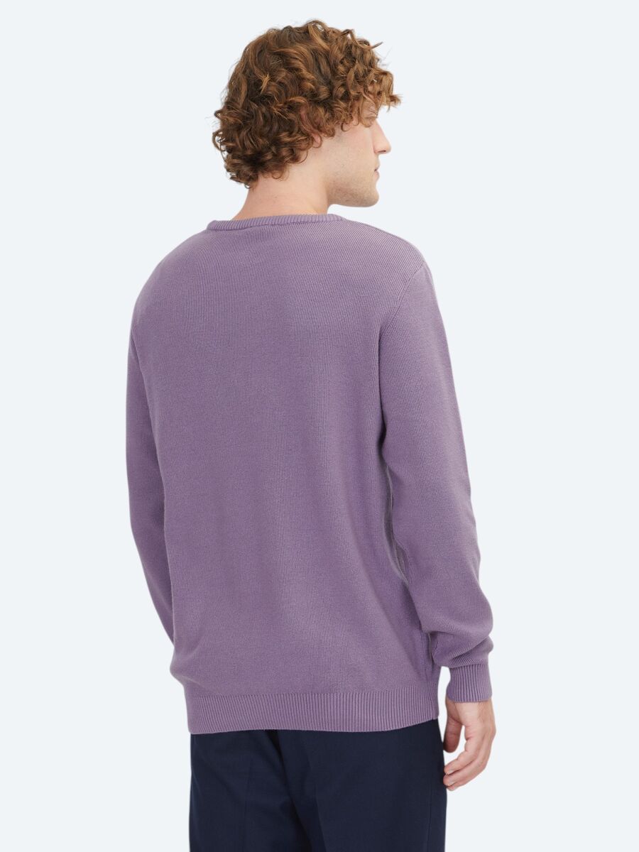 Purple Knitwear Sweatshirt - 5