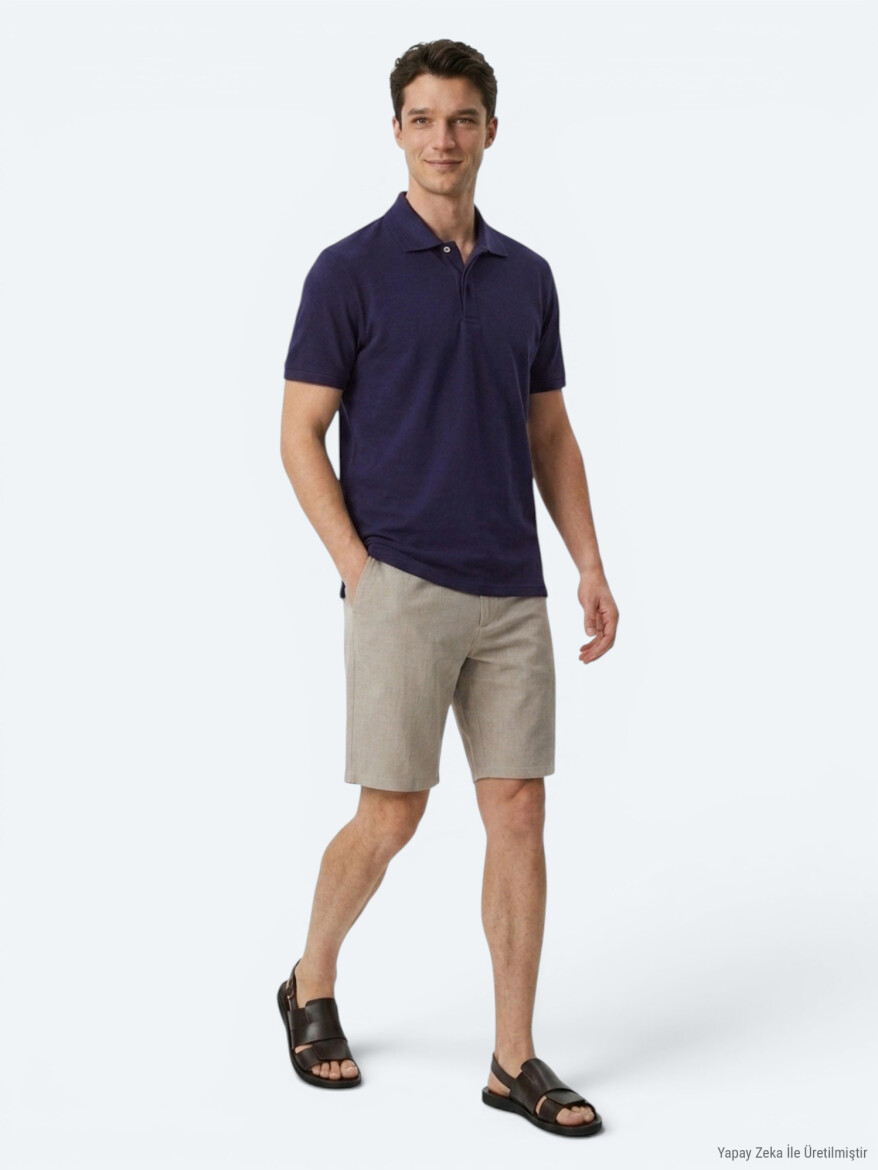 Purple Plain 100% Cotton T-Shirt - 3