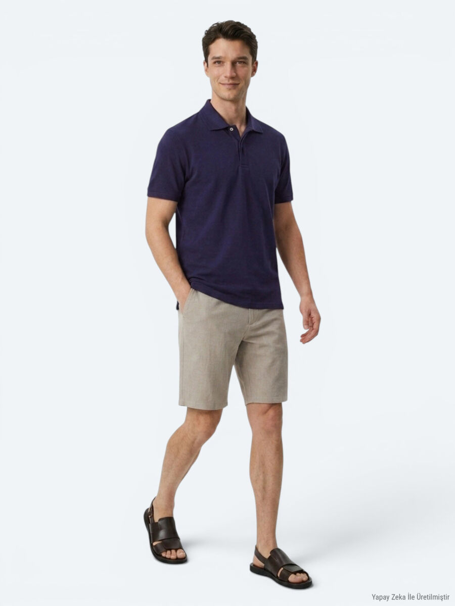 Purple Plain 100% Cotton T-Shirt - 3