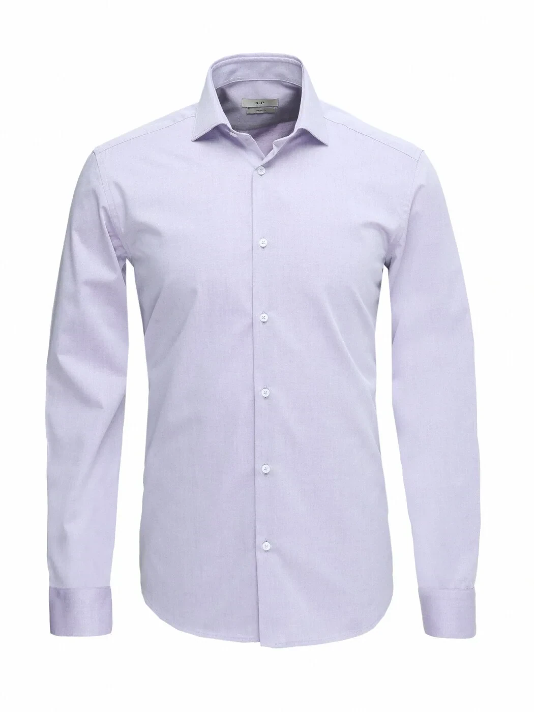 Purple Plain Regular Fit Weaving Classical Cotton Blended Shirt - 1